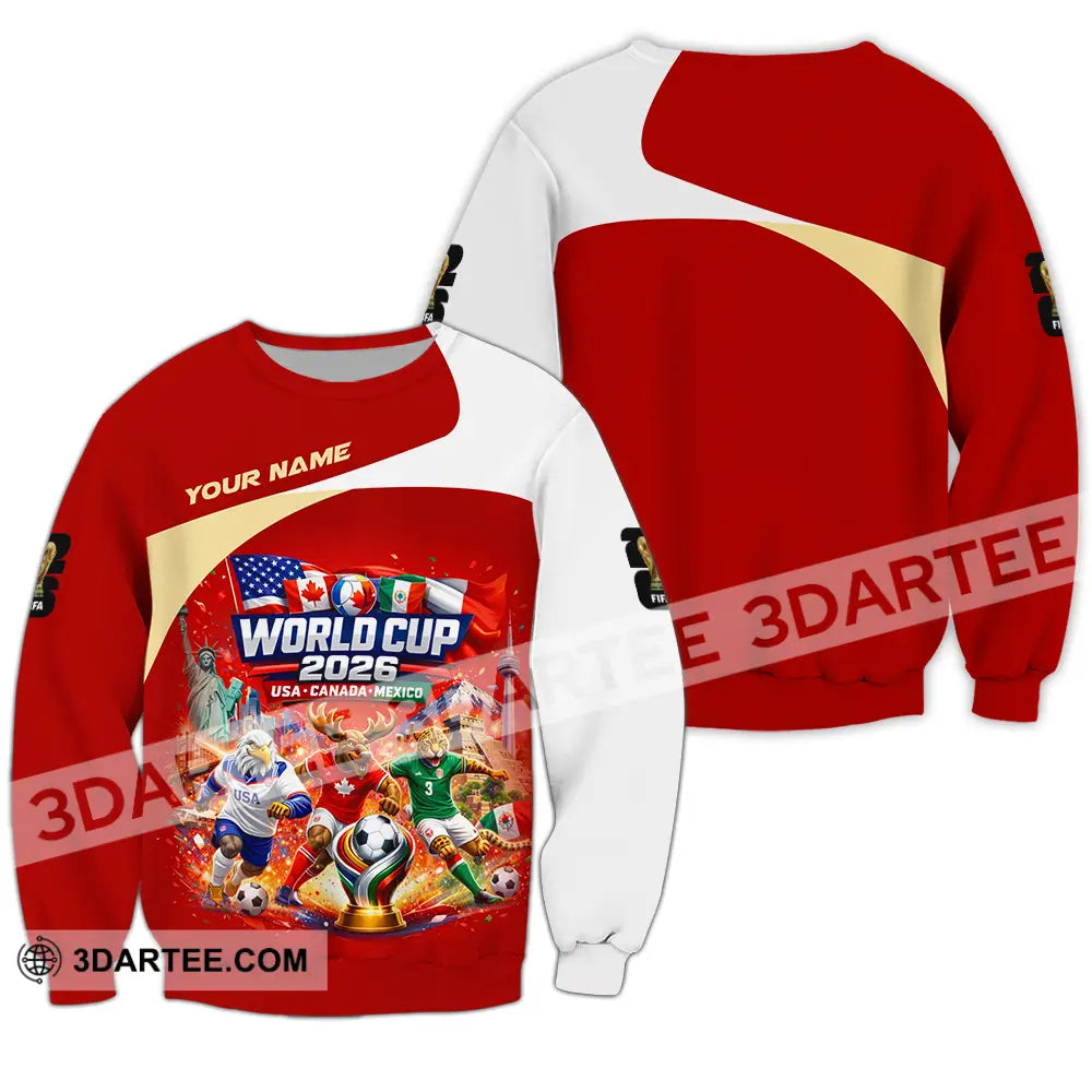 Unisex Shirt - Custom FIFA World Cup 2026 3D Shirt Long Sleeve / S T-shirt