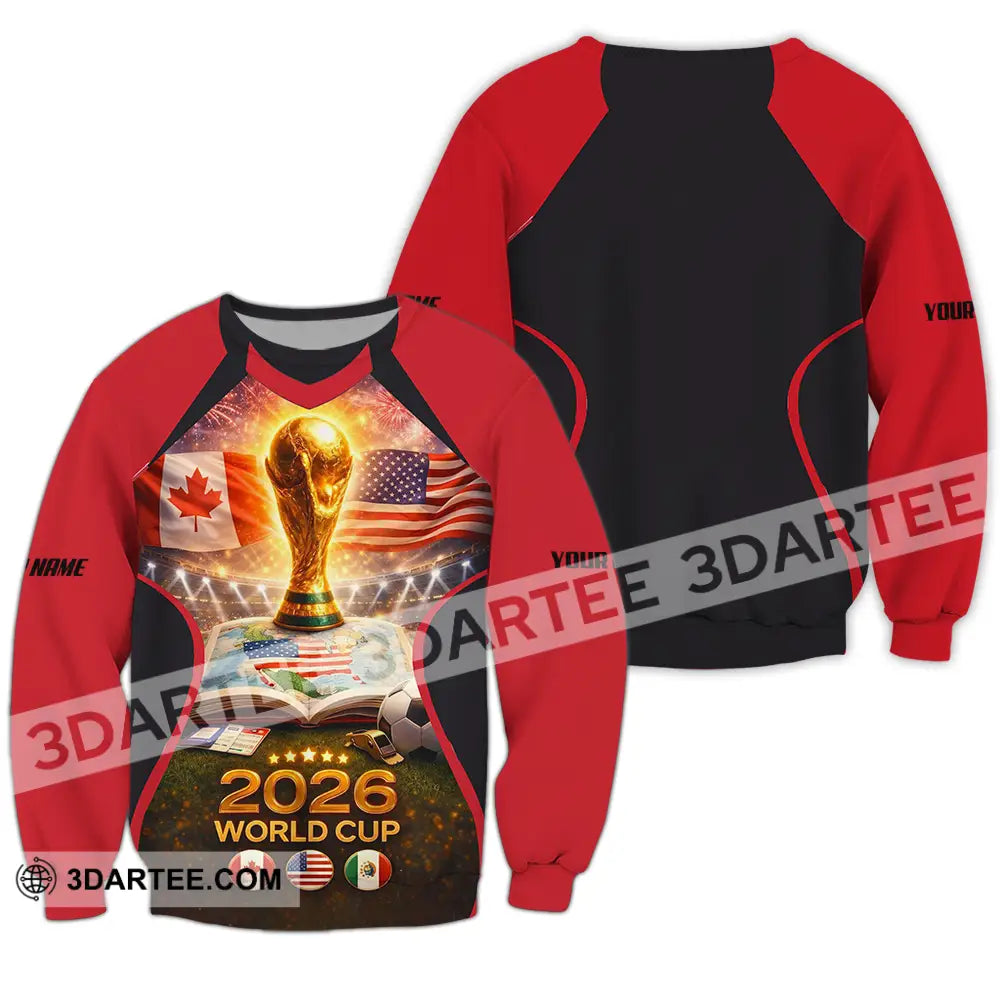 Unisex Shirt - Custom FIFA World Cup 2026 3D Shirt Long Sleeve / S T-shirt