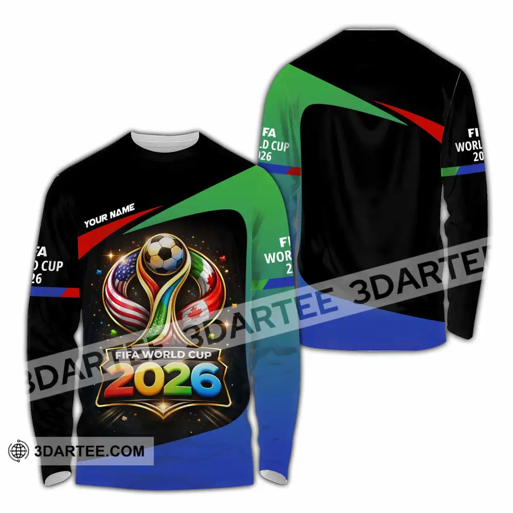 Unisex Shirt - Custom Fifa World Cup 2026 3D Shirt - Long Sleeve Shirt / S - T-shirt