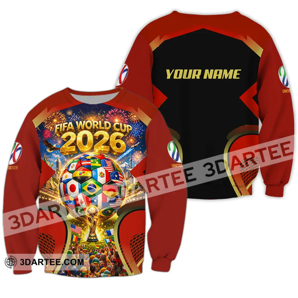 Unisex Shirt - Custom FIFA World Cup 2026 3D Shirt Long Sleeve / S T-shirt