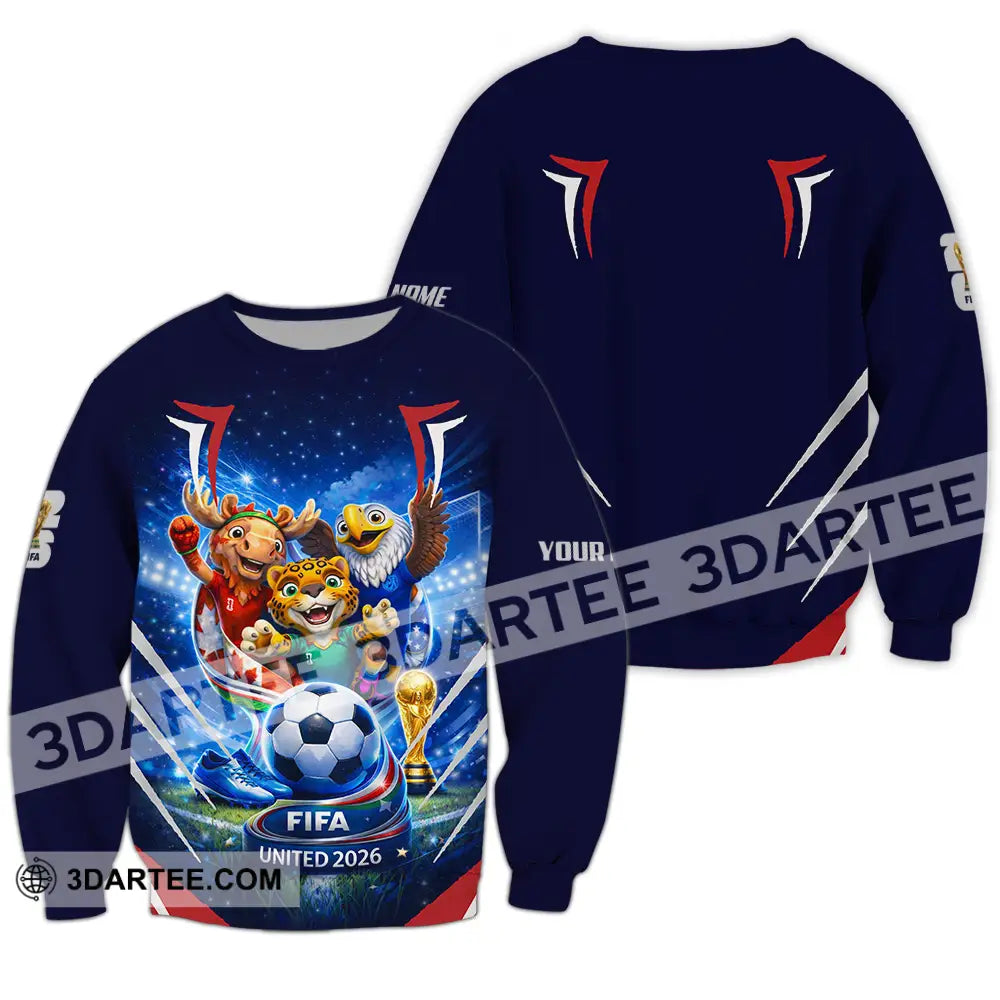 Unisex Shirt - Custom FIFA World Cup 2026 3D Shirt Long Sleeve / S T-shirt