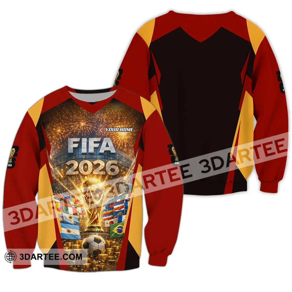 Unisex Shirt - Custom FIFA World Cup 2026 3D Shirt Long Sleeve / S T-shirt