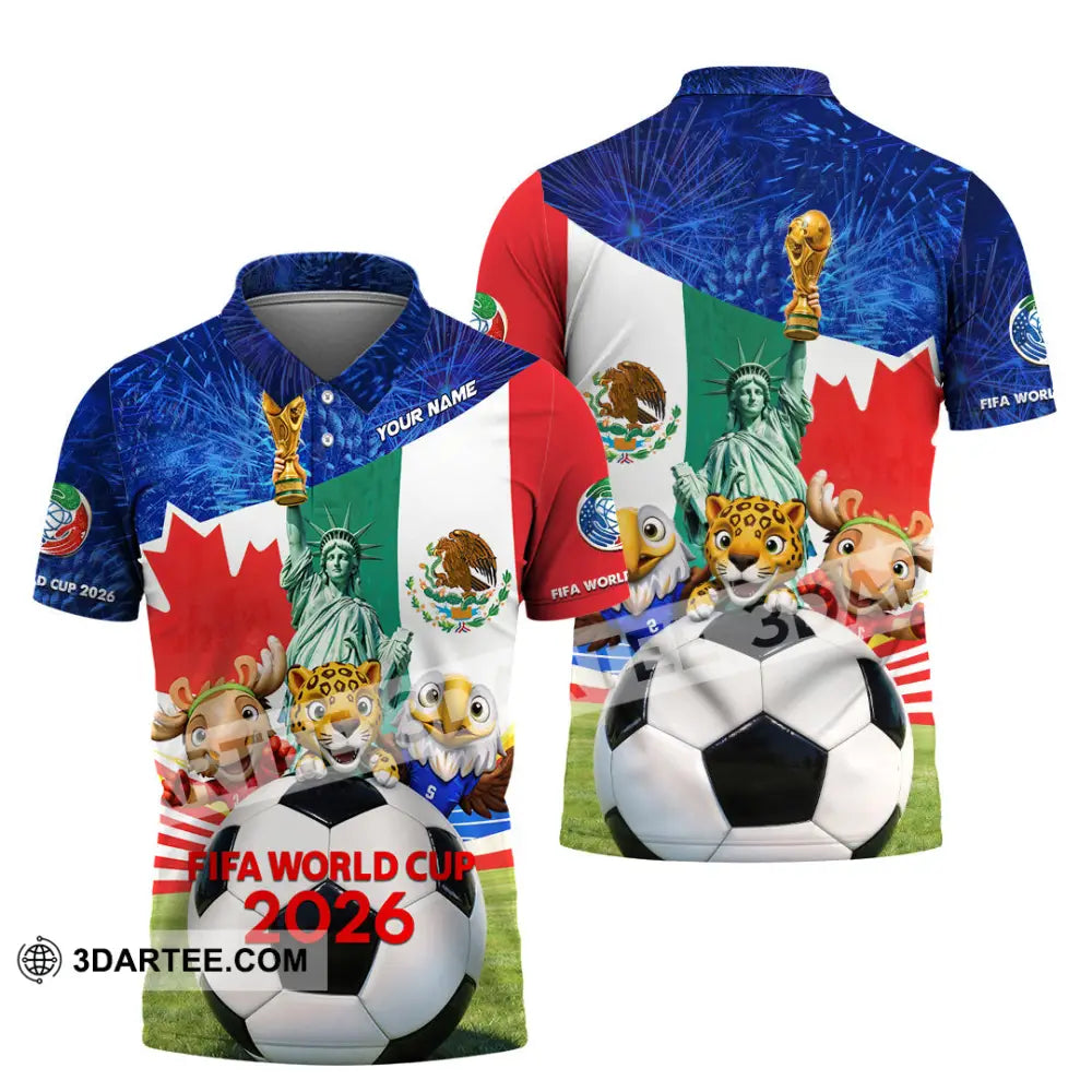 Unisex Shirt - Custom FIFA World Cup 2026 3D Shirt Polo Shirt / S T-shirt