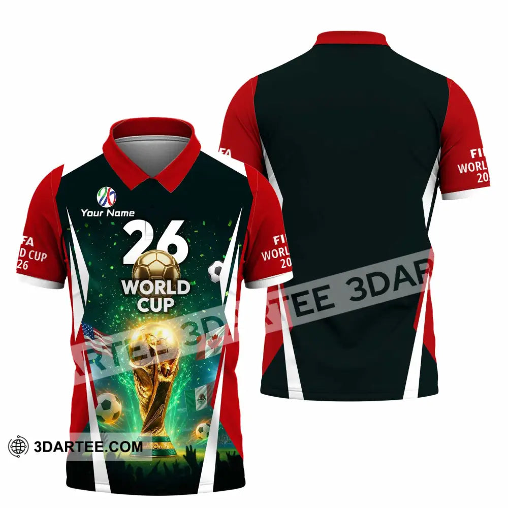 Unisex Shirt - Custom Fifa World Cup 2026 3D Shirt Polo Shirt / S T-shirt
