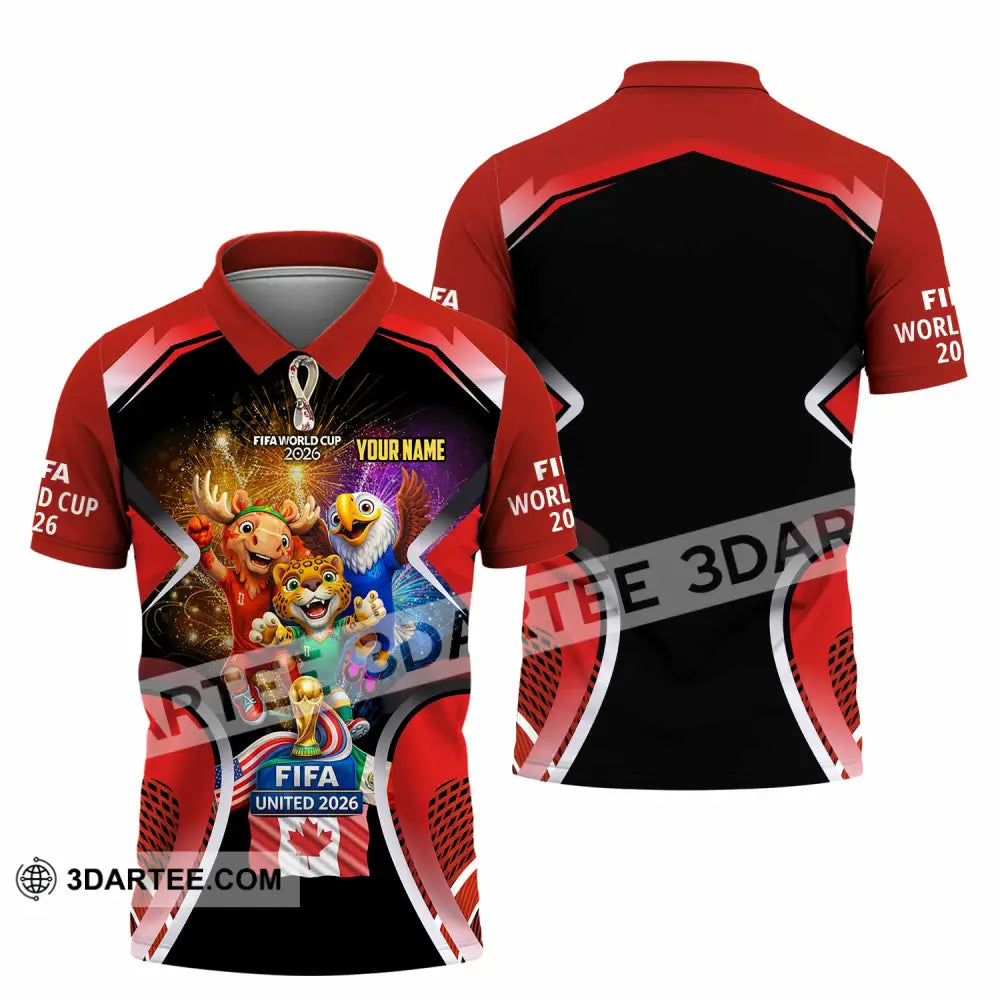 Unisex Shirt - Custom Fifa World Cup 2026 3D Shirt - Polo Shirt / S - T-shirt