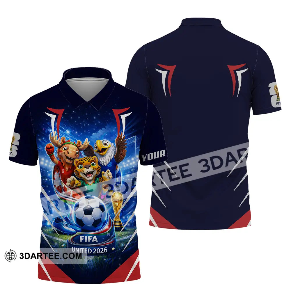 Unisex Shirt - Custom FIFA World Cup 2026 3D Shirt Polo Shirt / S T-shirt