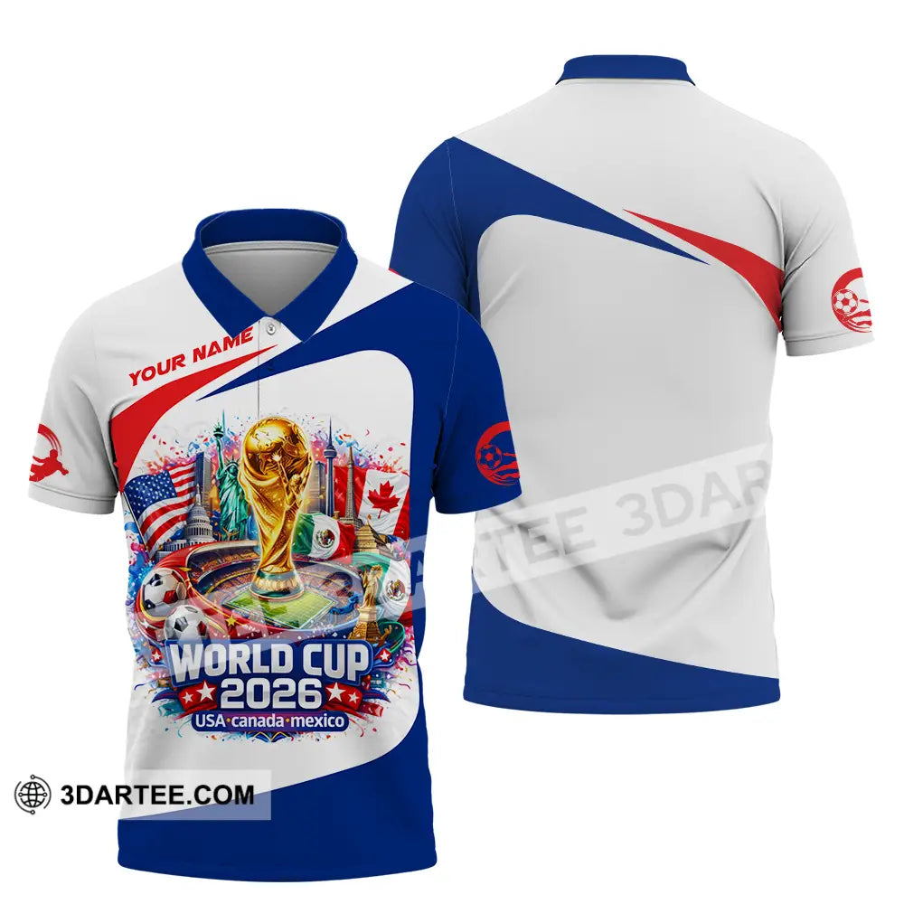 Unisex Shirt - Custom FIFA World Cup 2026 3D Shirt Polo Shirt / S T-shirt