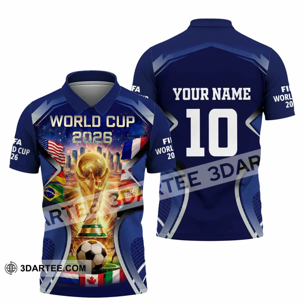 Unisex Shirt - Custom FIFA World Cup 2026 3D Shirt Polo Shirt / S T-shirt