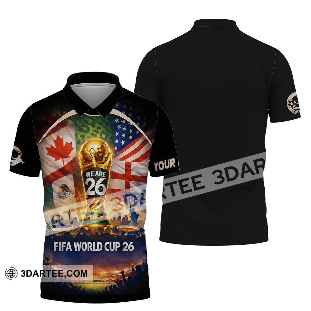 Unisex Shirt - Custom FIFA World Cup 2026 3D Shirt Polo Shirt / S T-shirt