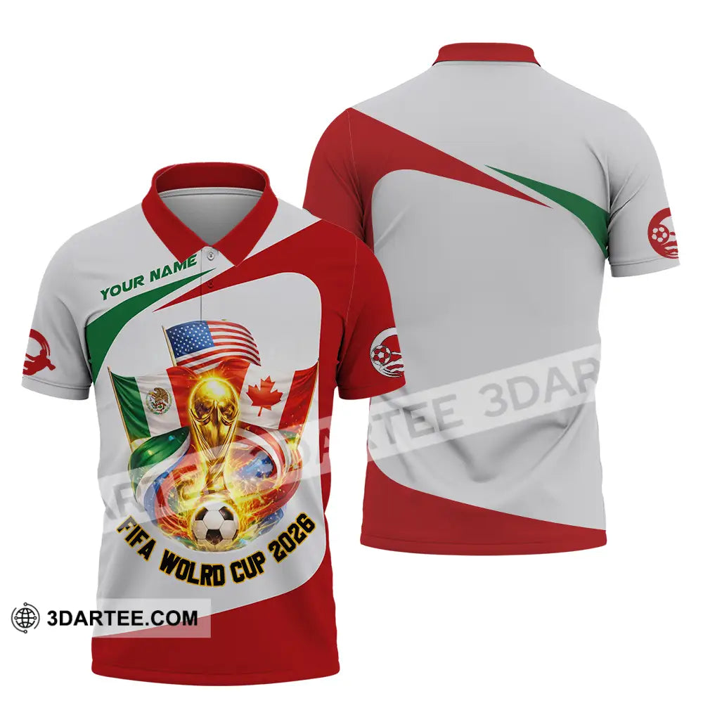 Unisex Shirt - Custom FIFA World Cup 2026 3D Shirt Polo Shirt / S T-shirt