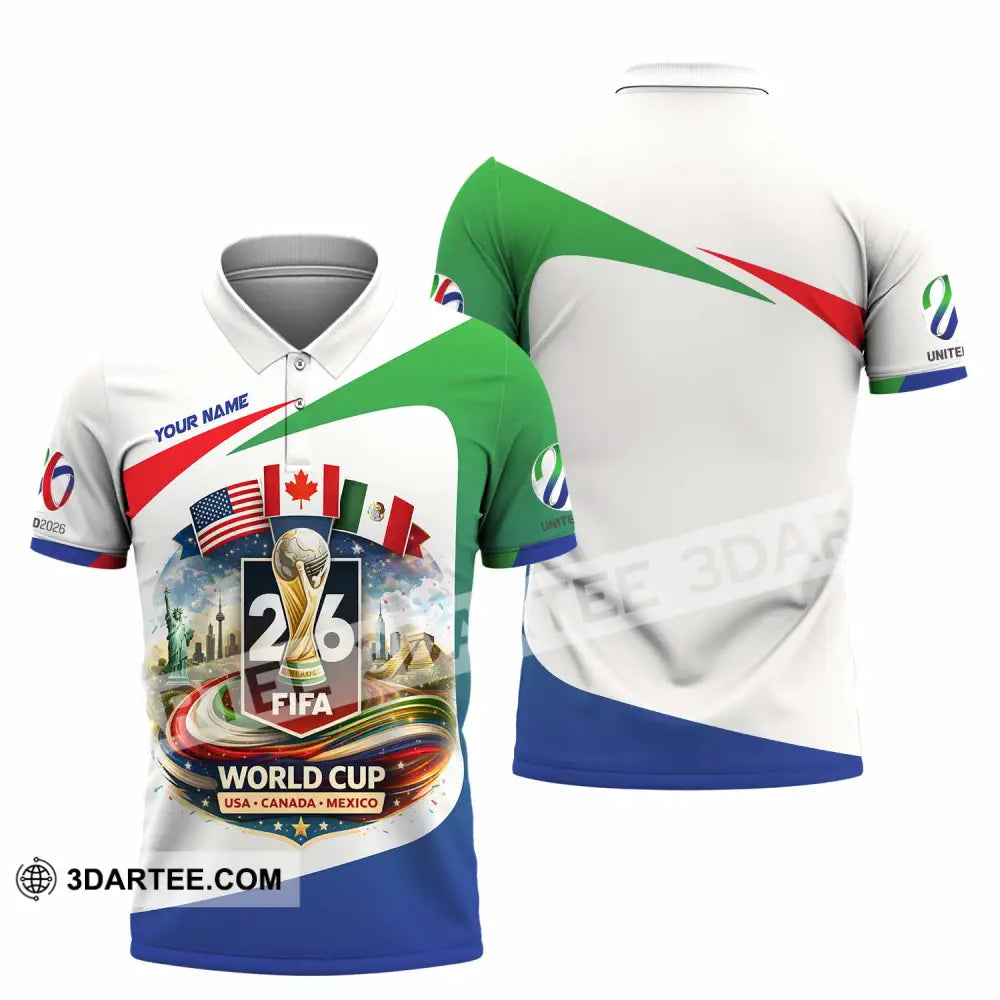 Unisex Shirt - Custom Fifa World Cup 2026 3D Shirt Polo Shirt / S T-shirt