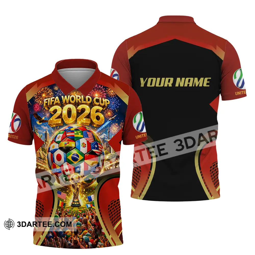 Unisex Shirt - Custom FIFA World Cup 2026 3D Shirt Polo Shirt / S T-shirt