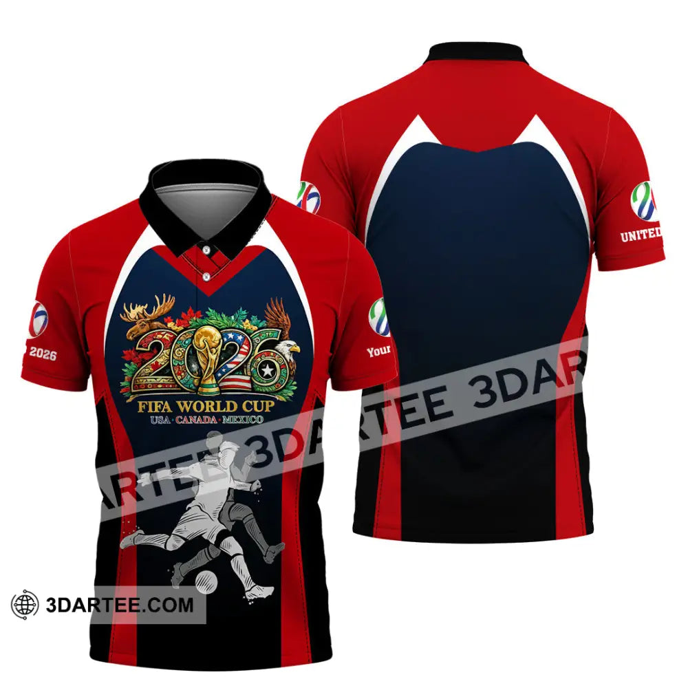 Unisex Shirt - Custom Fifa World Cup 2026 3D Shirt - Polo Shirt / S - T-shirt