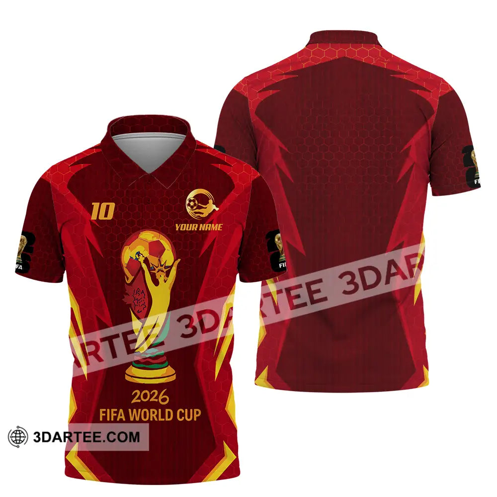 Unisex Shirt - Custom FIFA World Cup 2026 3D Shirt Polo Shirt / S T-shirt