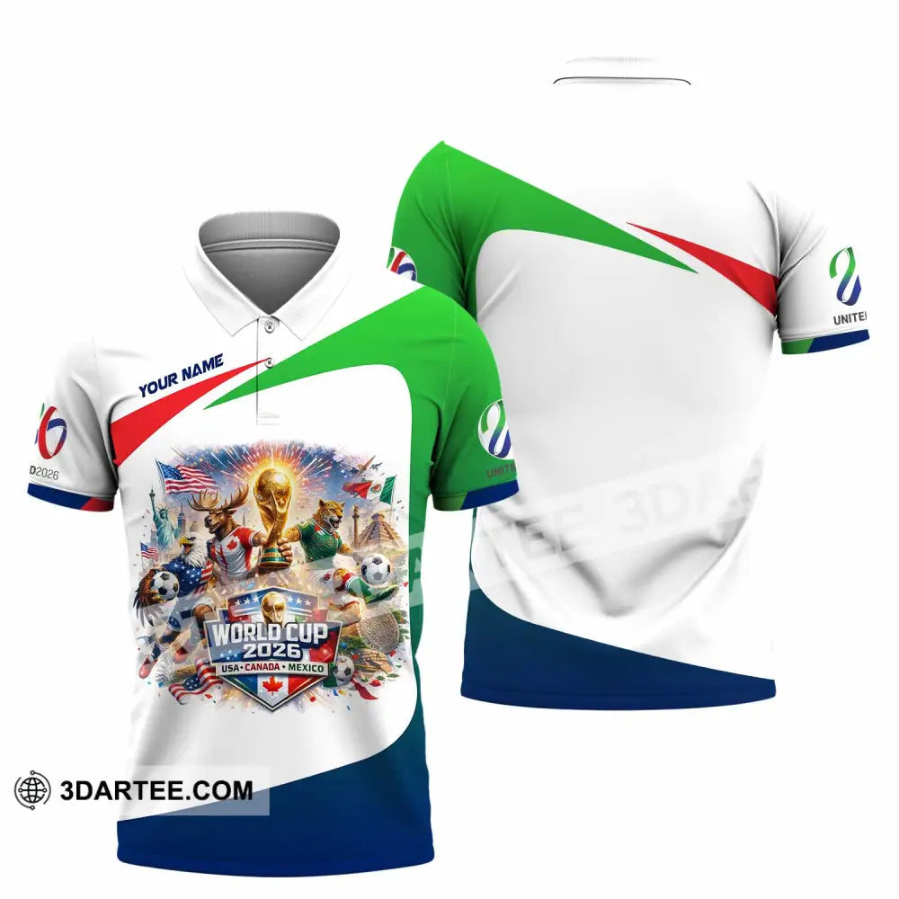 Unisex Shirt - Custom FIFA World Cup 2026 3D Shirt Polo Shirt / S T-shirt