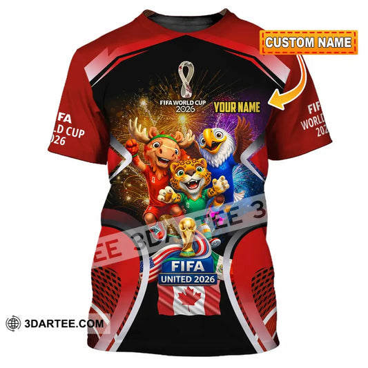 Unisex Shirt - Custom Fifa World Cup 2026 3D Shirt - T-shirt