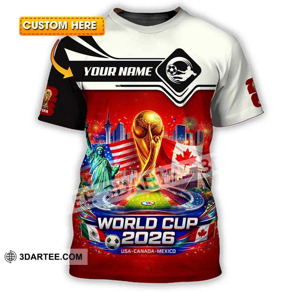 Unisex Shirt - Custom FIFA World Cup 2026 3D Shirt T-shirt