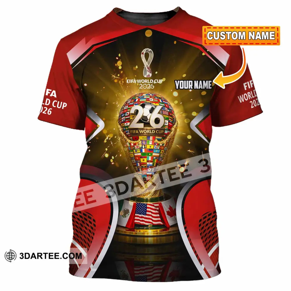 Unisex Shirt - Custom Fifa World Cup 2026 3D Shirt - T-shirt
