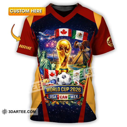 Unisex Shirt - Custom FIFA World Cup 2026 3D Shirt T-shirt