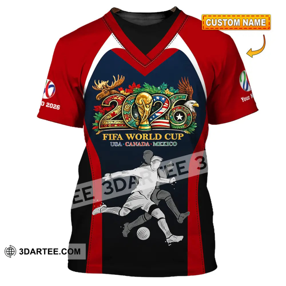 Unisex Shirt - Custom Fifa World Cup 2026 3D Shirt - T-shirt