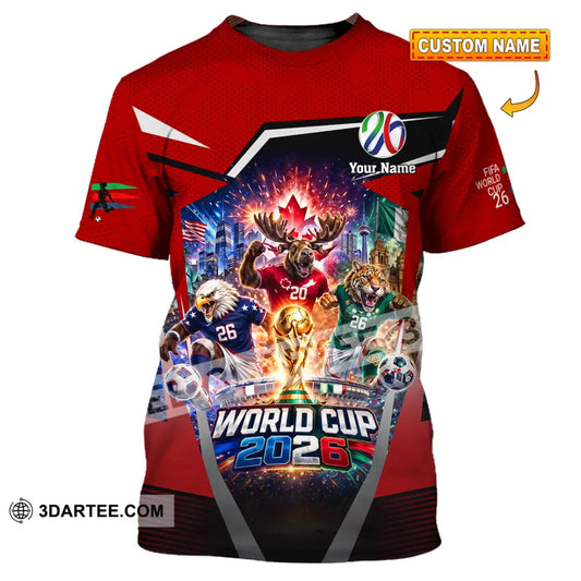 Unisex Shirt - Custom Fifa World Cup 2026 3D Shirt - T-shirt