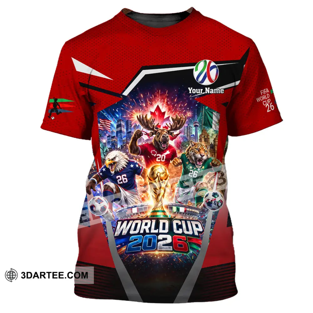 Unisex Shirt - Custom Fifa World Cup 2026 3D Shirt - T-Shirt / S - T-shirt