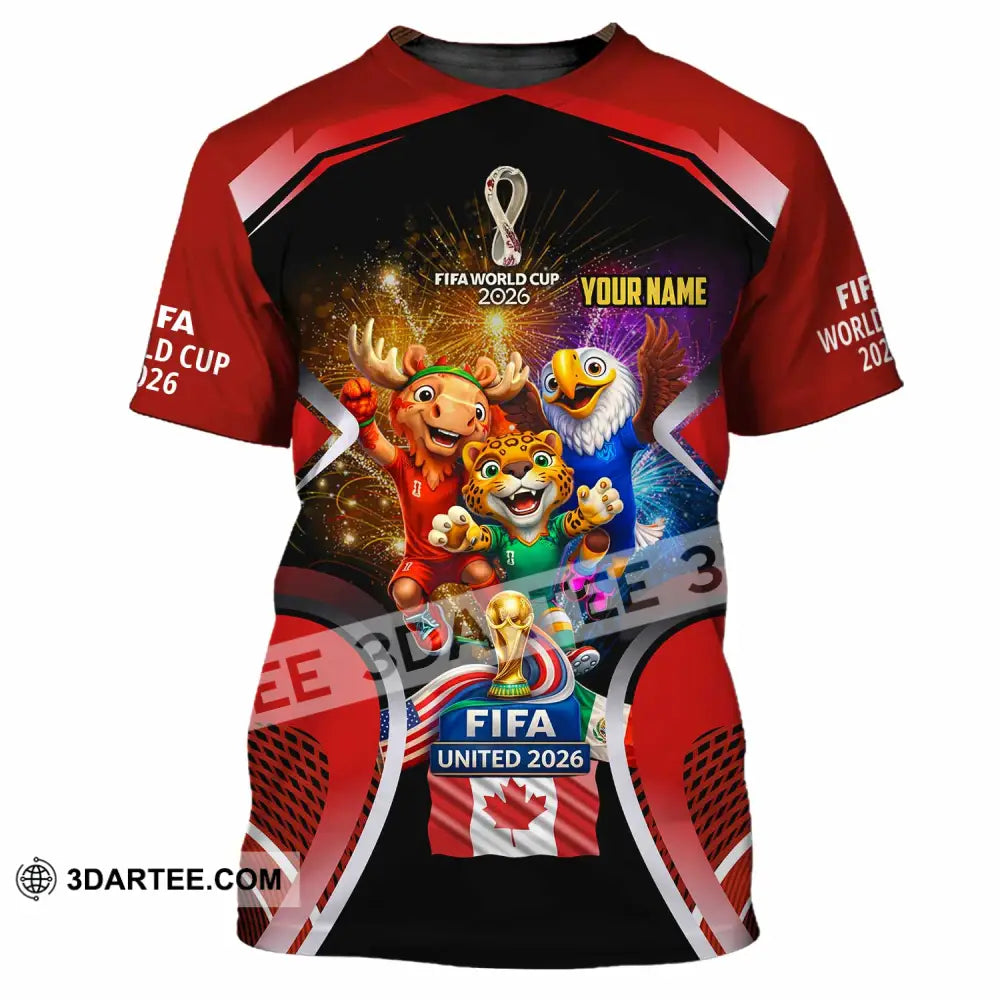 Unisex Shirt - Custom Fifa World Cup 2026 3D Shirt - T-Shirt / S - T-shirt