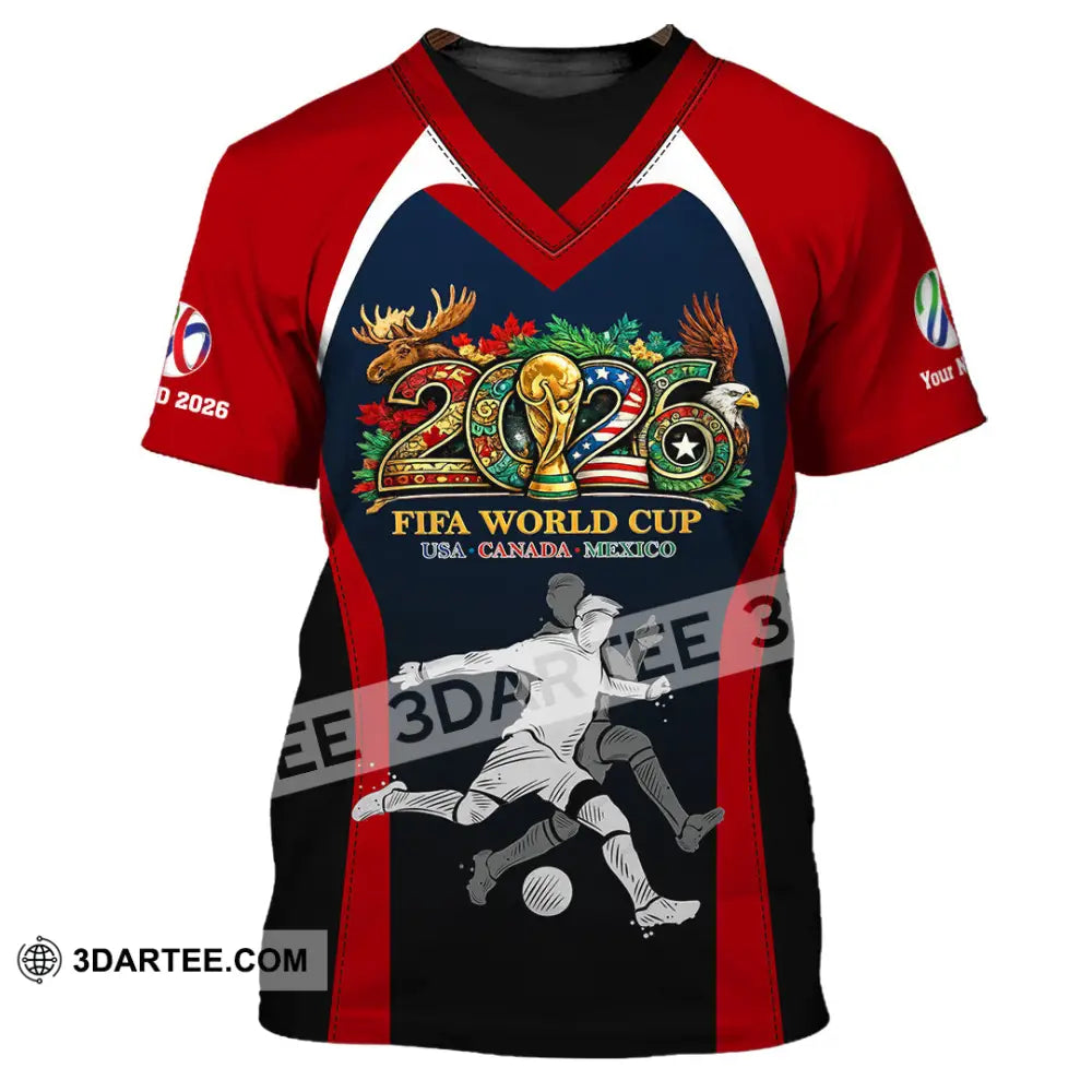 Unisex Shirt - Custom Fifa World Cup 2026 3D Shirt - T-Shirt / S - T-shirt