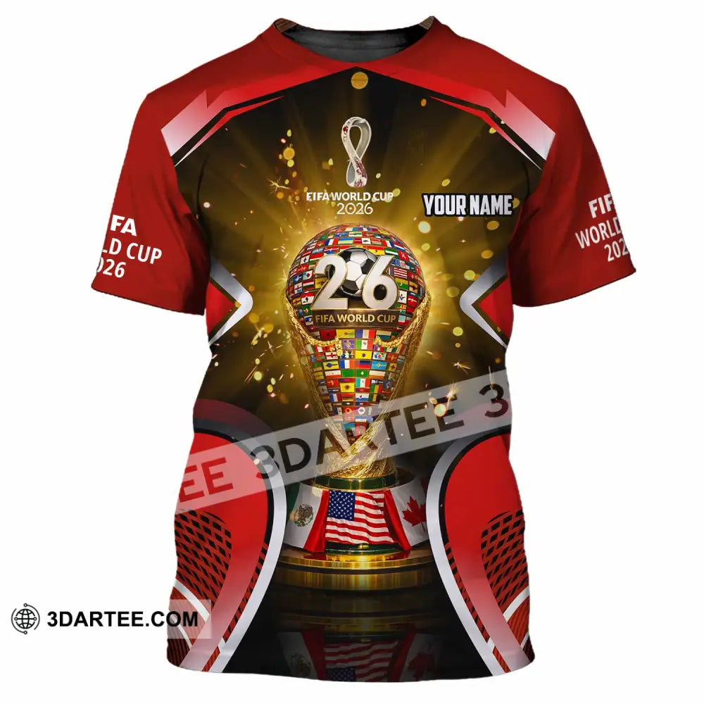 Unisex Shirt - Custom Fifa World Cup 2026 3D Shirt - T-Shirt / S - T-shirt