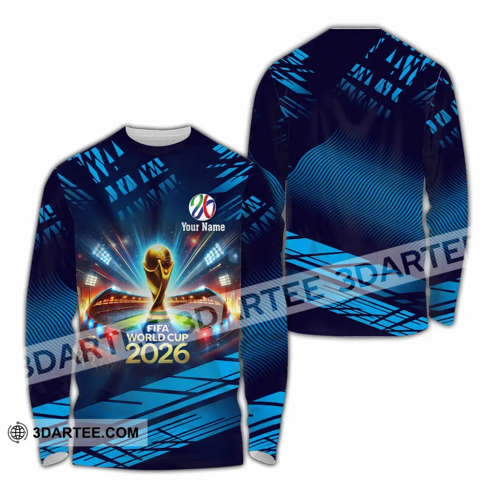 Unisex Shirt - Custom Fifa World Cup 2026 3D Shirt Long Sleeve Shirt / S T-shirt