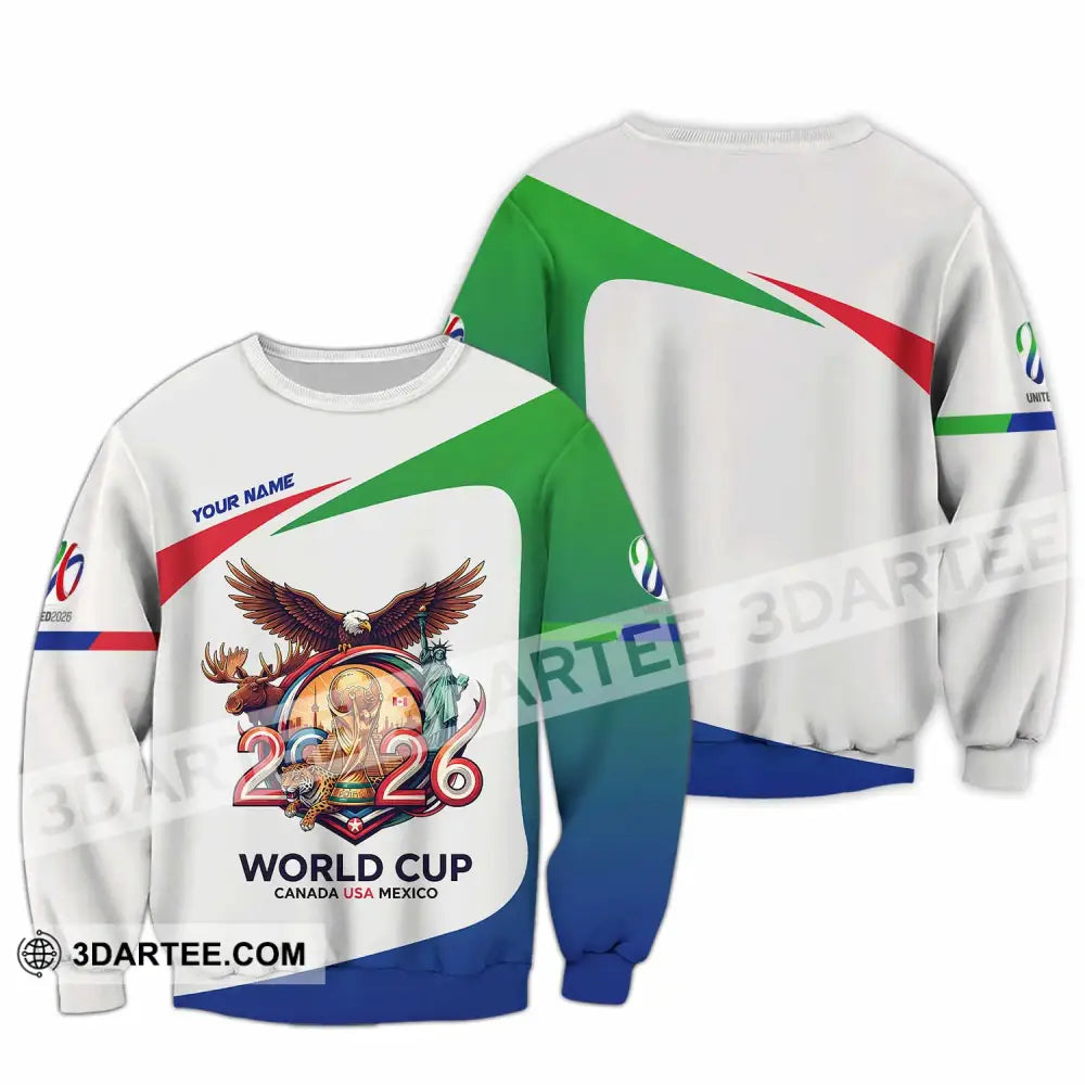 Unisex Shirt - Custom Fifa World Cup 2026 3D Shirt Long Sleeve / S T-shirt