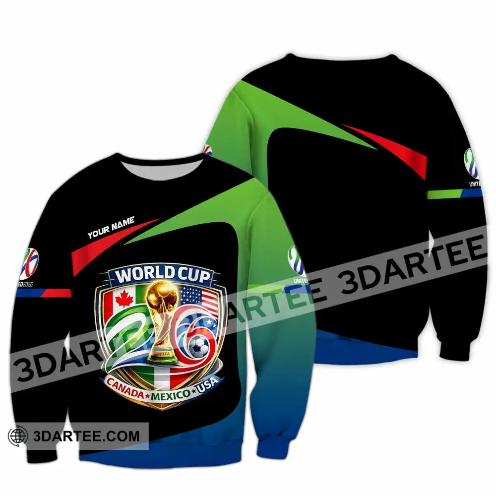 Unisex Shirt - Custom Fifa World Cup 2026 3D Shirt Long Sleeve / S T-shirt
