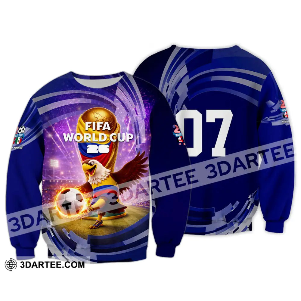 Unisex Shirt - Custom Fifa World Cup 2026 3D Shirt Long Sleeve / S T-shirt