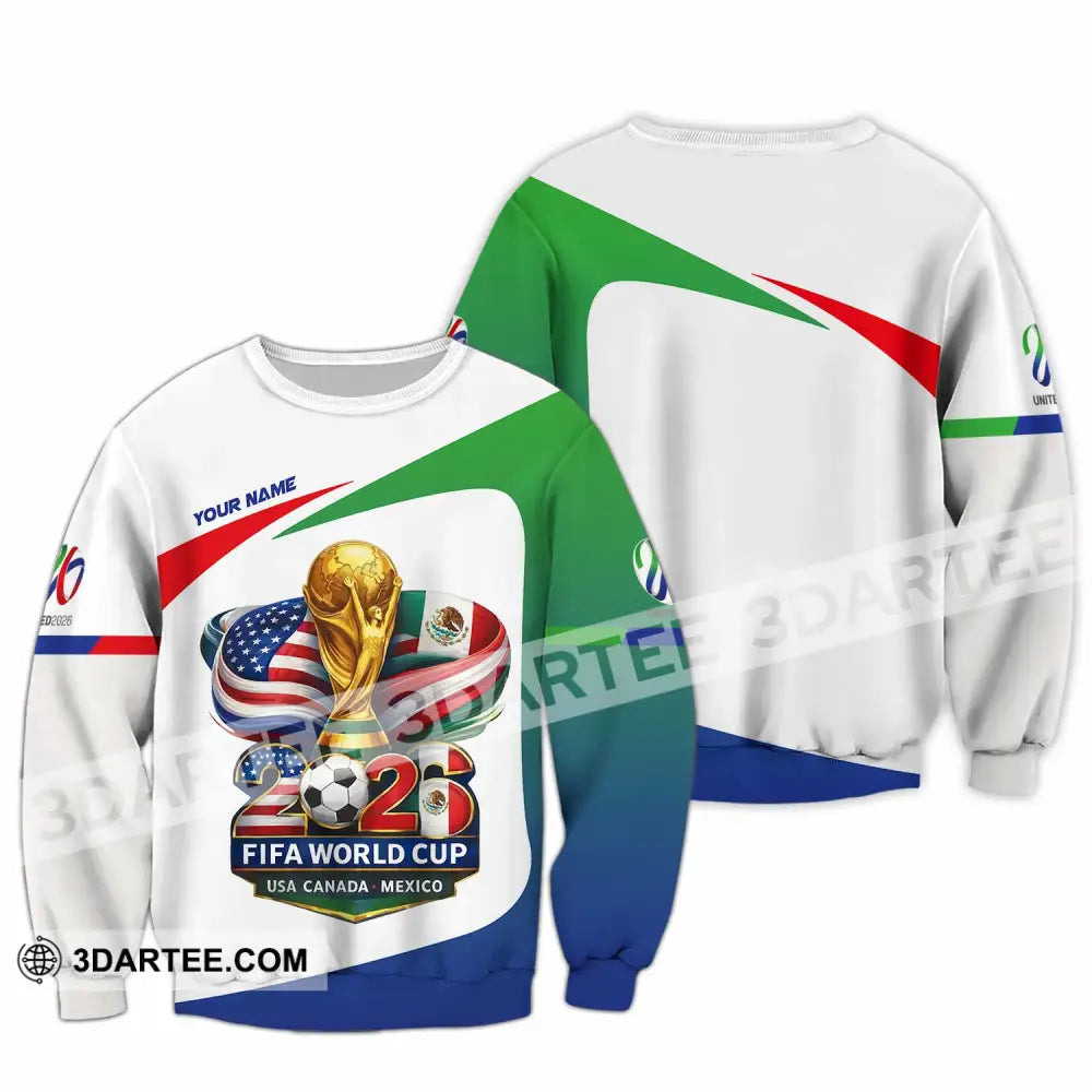 Unisex Shirt - Custom Fifa World Cup 2026 3D Shirt Long Sleeve / S T-shirt
