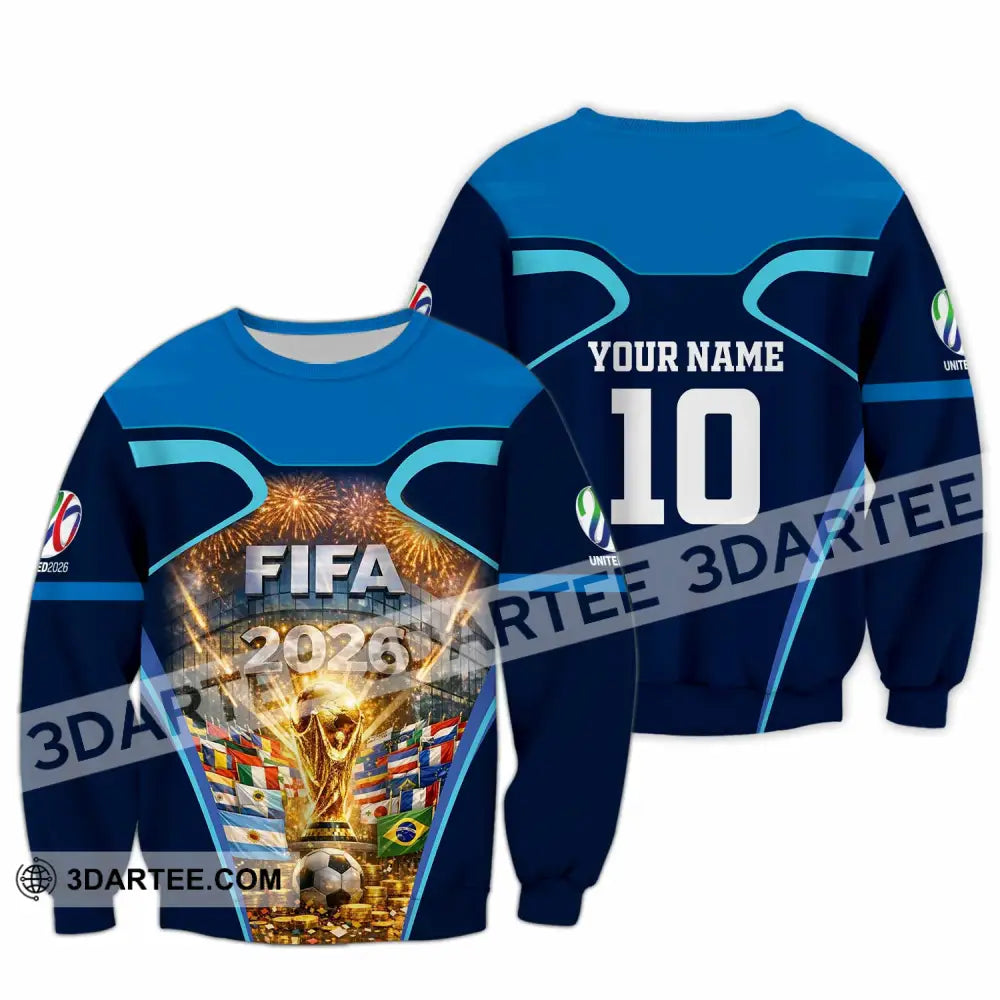 Unisex Shirt - Custom Fifa World Cup 2026 3D Shirt Long Sleeve / S T-shirt