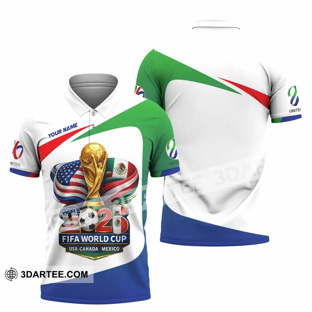 Unisex Shirt - Custom Fifa World Cup 2026 3D Shirt Polo Shirt / S T-shirt