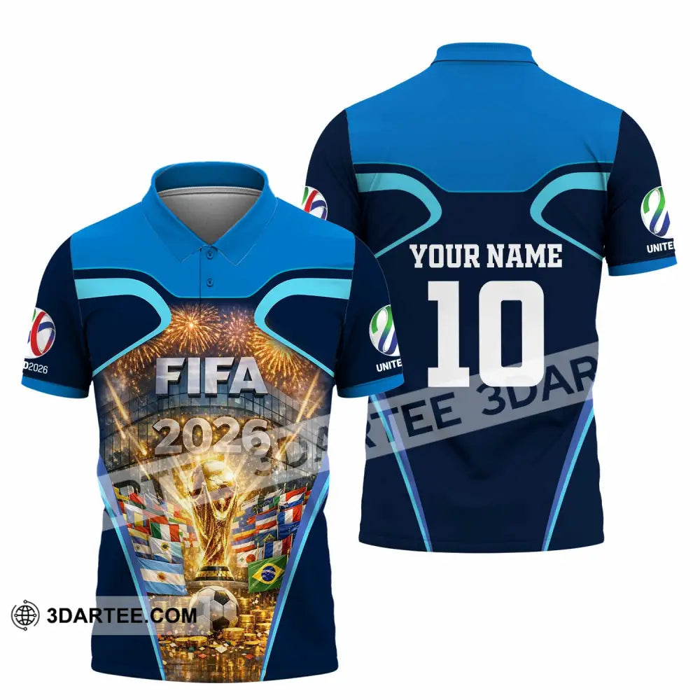 Unisex Shirt - Custom Fifa World Cup 2026 3D Shirt Polo Shirt / S T-shirt