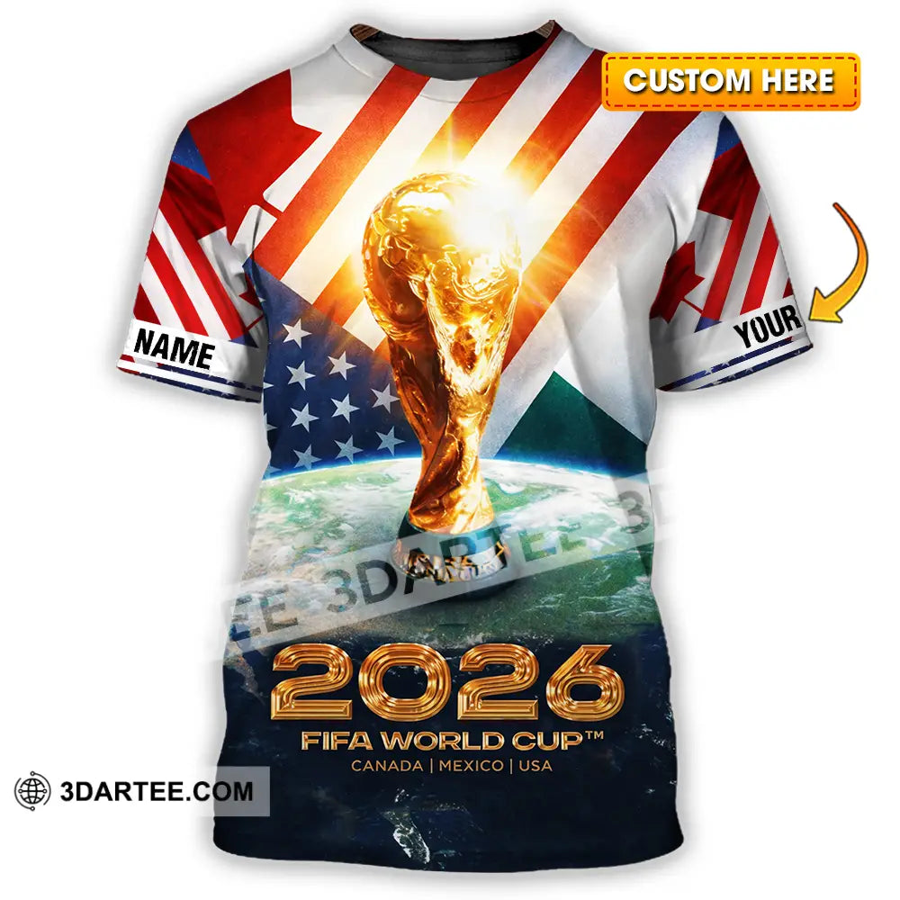 Unisex Shirt - Custom Fifa World Cup 2026 3D Shirt T-shirt