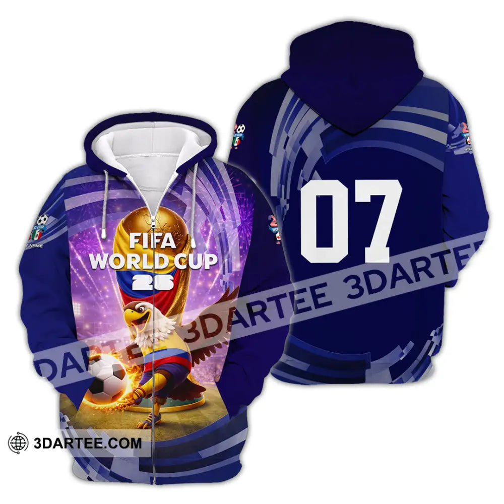 Unisex Shirt - Custom Fifa World Cup 2026 3D Shirt Zipper Hoodie / S T-shirt