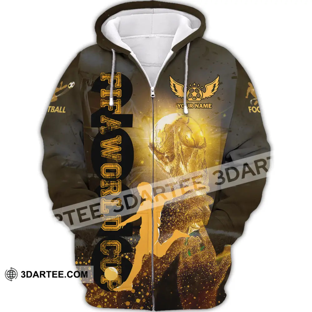 Unisex Shirt - Custom Fifa World Cup 3D Shirt Zipper Hoodie / S T-shirt