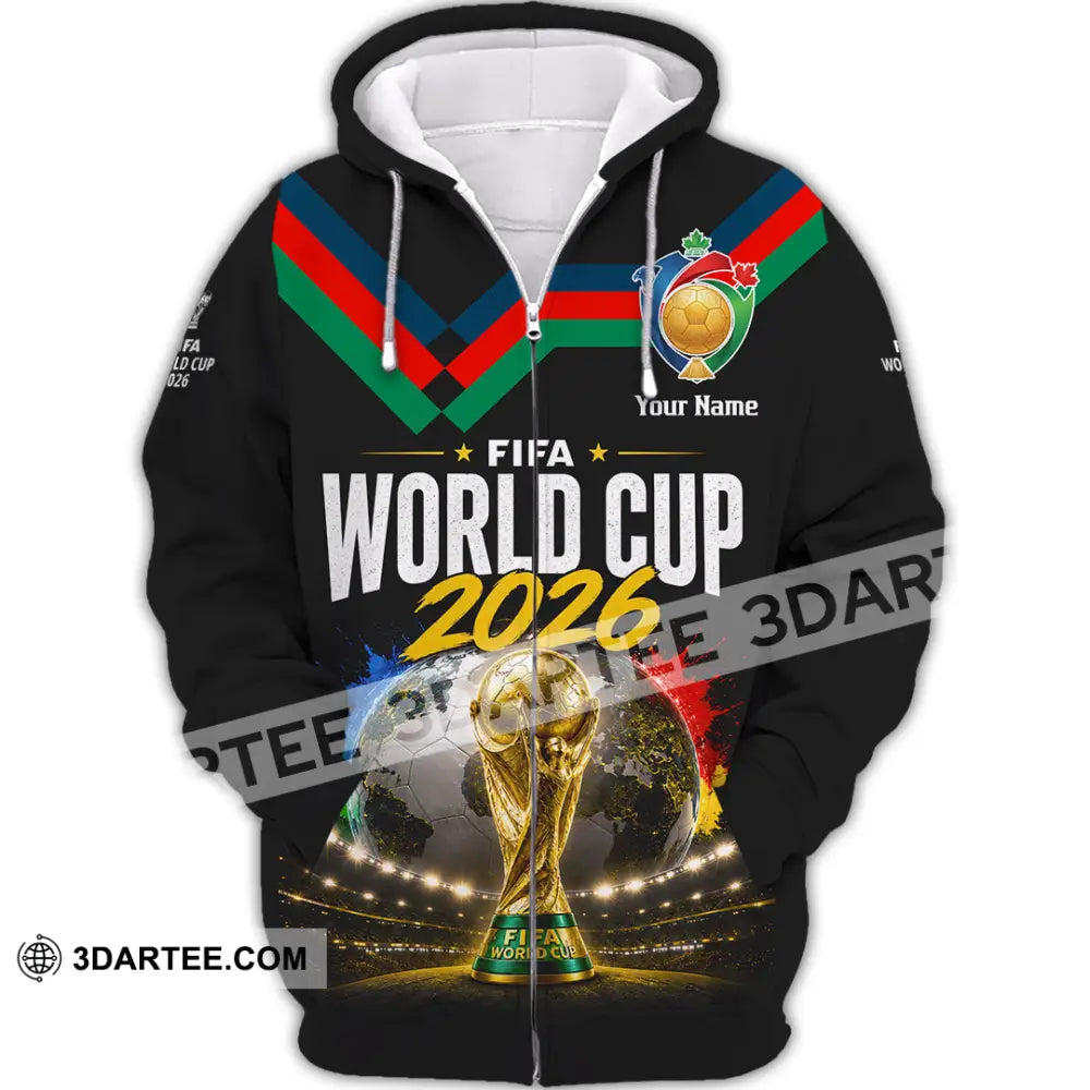 Unisex Shirt - Custom FIFA World Cup 2026 Shirt - Zipper Hoodie / S - T-shirt