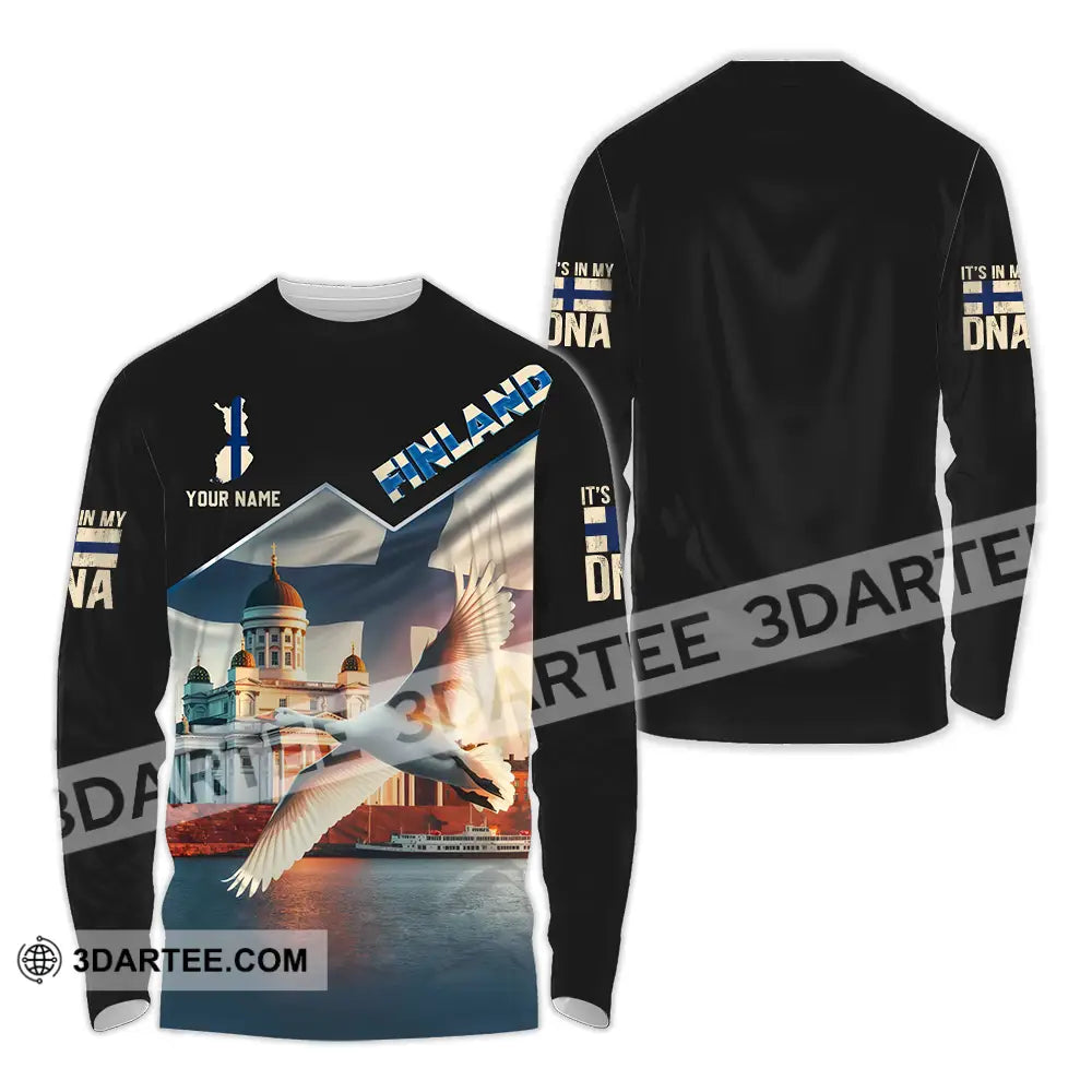 Unisex Shirt - Custom Finland Shirt Long Sleeve Shirt / S T-shirt