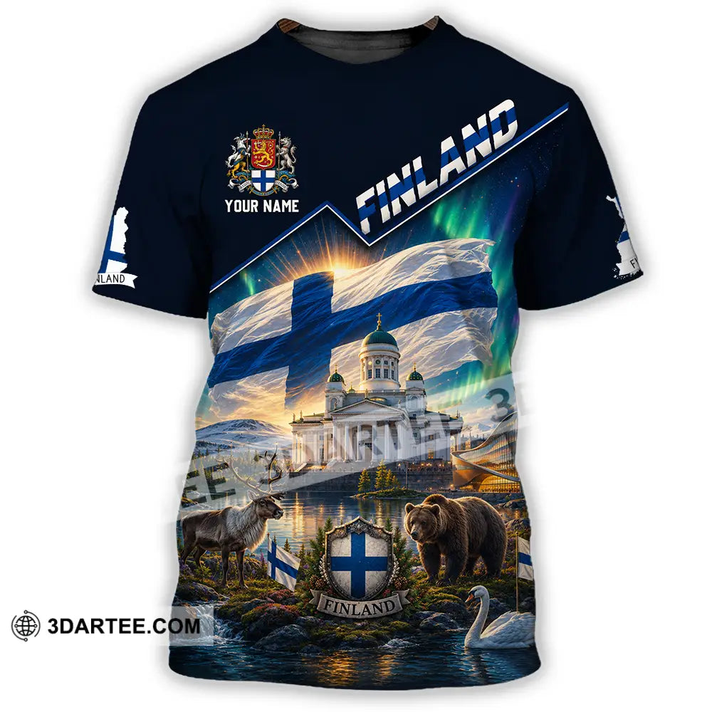 Unisex Shirt - Custom Finland Shirt - T-Shirt / S - T-shirt