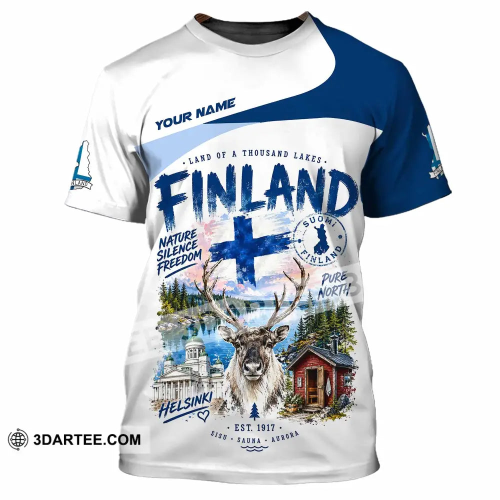Unisex Shirt - Custom Finland Shirt - T-Shirt / S - T-shirt