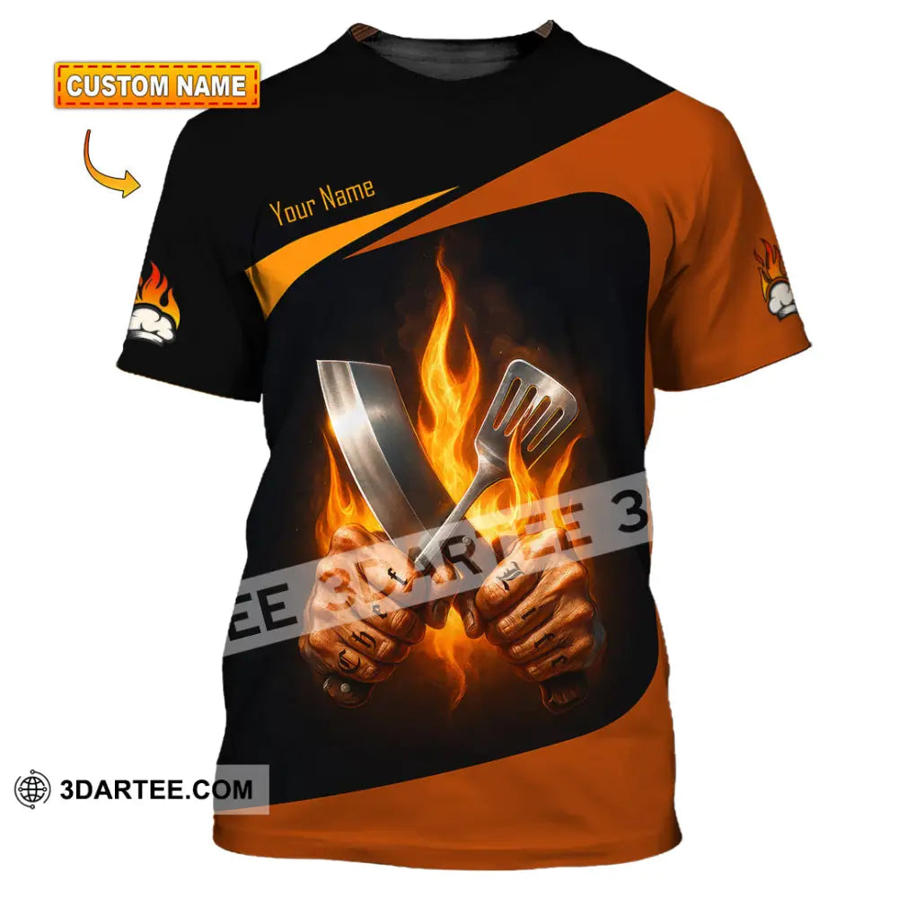 Unisex Shirt - Custom Fire Master Chef Shirt T-shirt