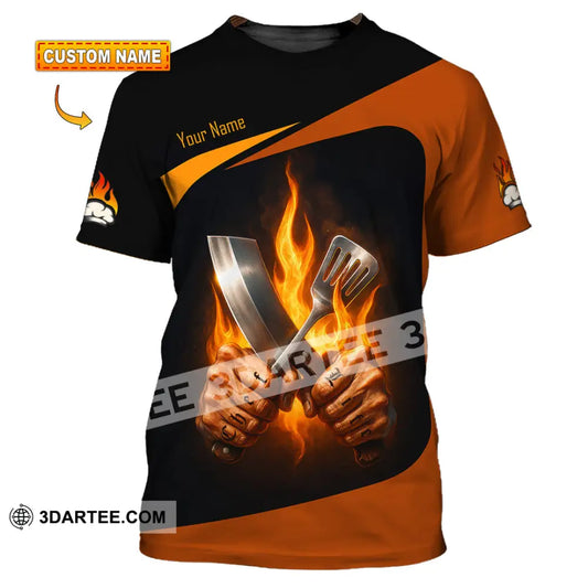 Unisex Shirt - Custom Fire Master Chef Shirt T-shirt