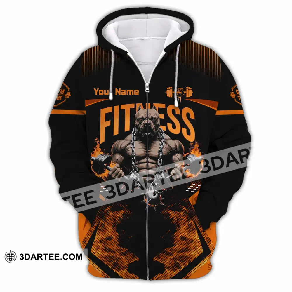 Unisex Shirt - Custom Fitness Shirt - Zipper Hoodie / S - T-shirt