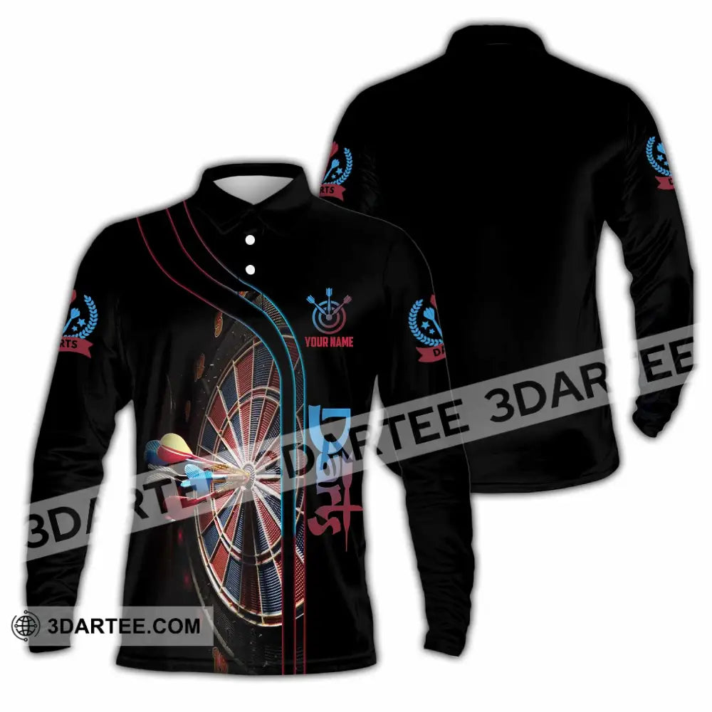Unisex Shirt - Custom Shirt For Darts Player Long Sleeve Polo / S T-shirt
