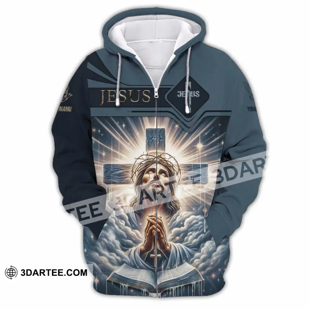 Unisex Shirt - Custom Shirt For Jesus Prayer Zipper Hoodie / S T-shirt