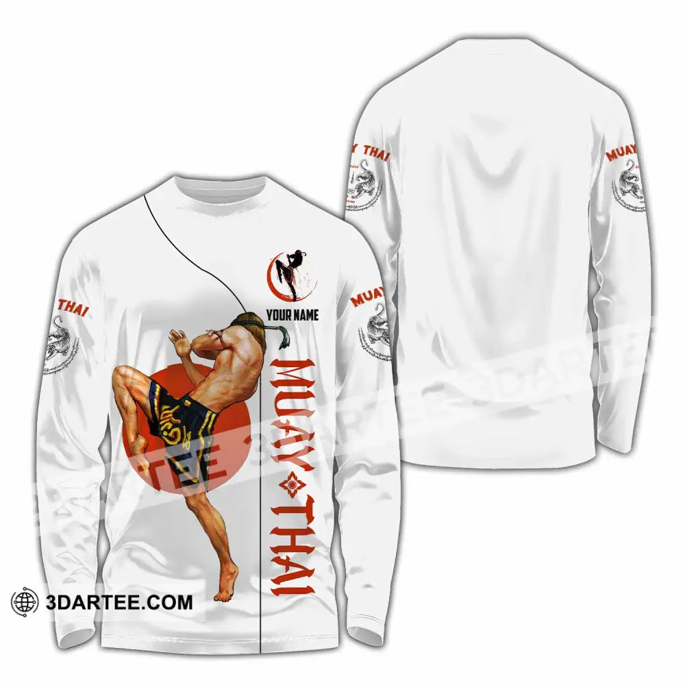 Unisex Shirt - Custom Shirt For Muay Thai Lover Long Sleeve Shirt / S T-shirt